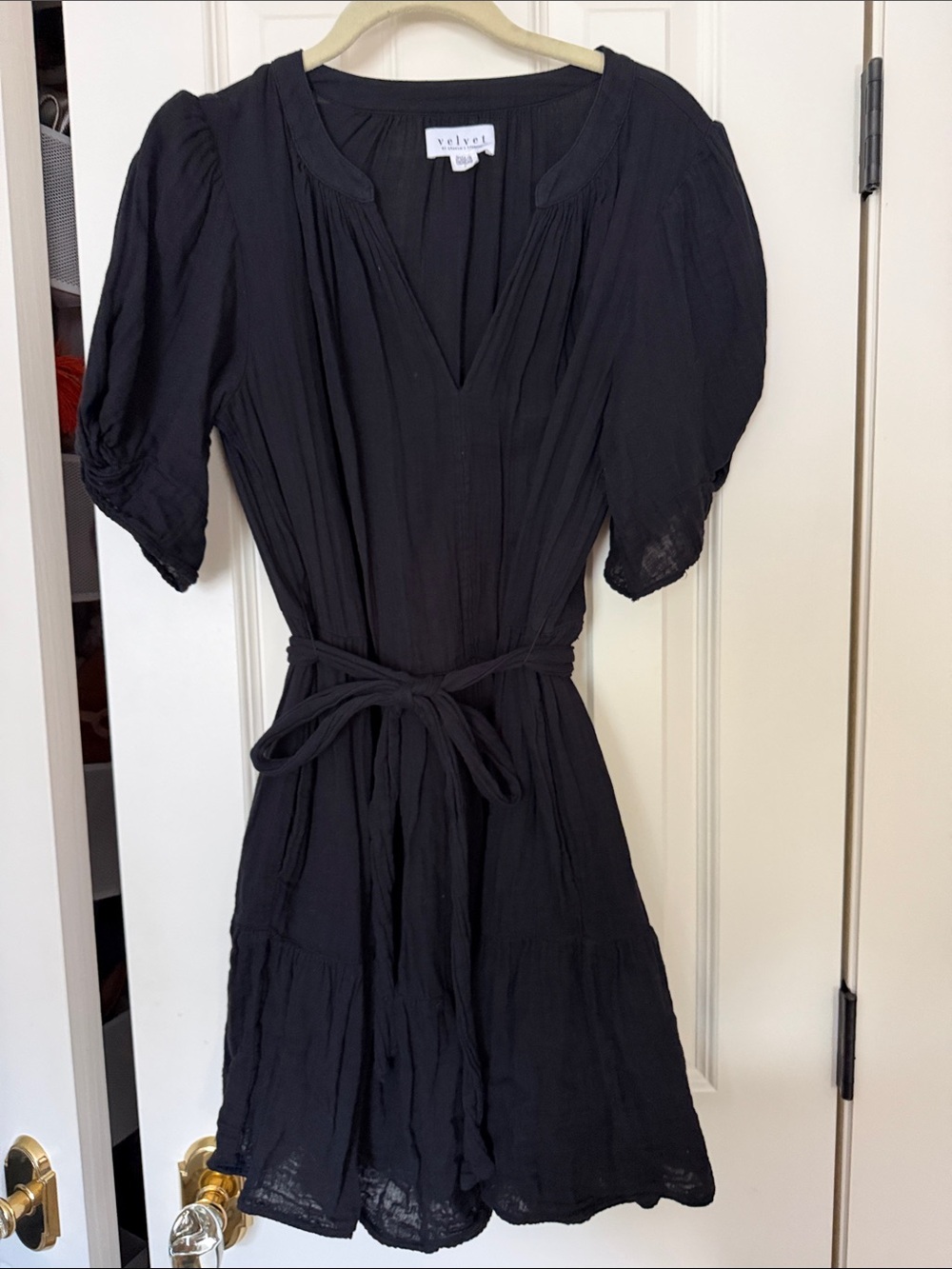 Velvet by Graham Spencer gauze dress large